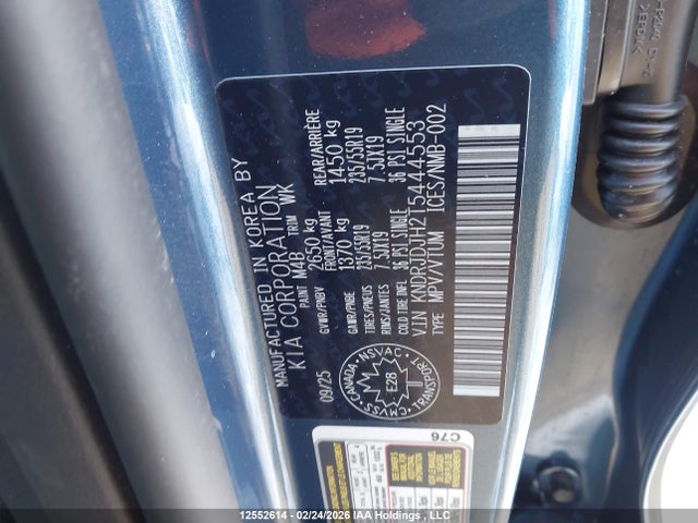 KNDRJDJH2T5444553 KIA Sorento Phev Ex/lx