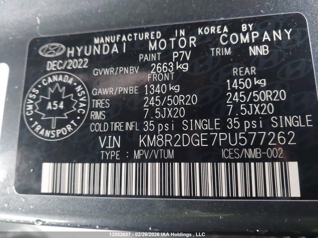 Hyundai Palisade Sel 2023 KM8R2DGE7PU577262 Image 19
