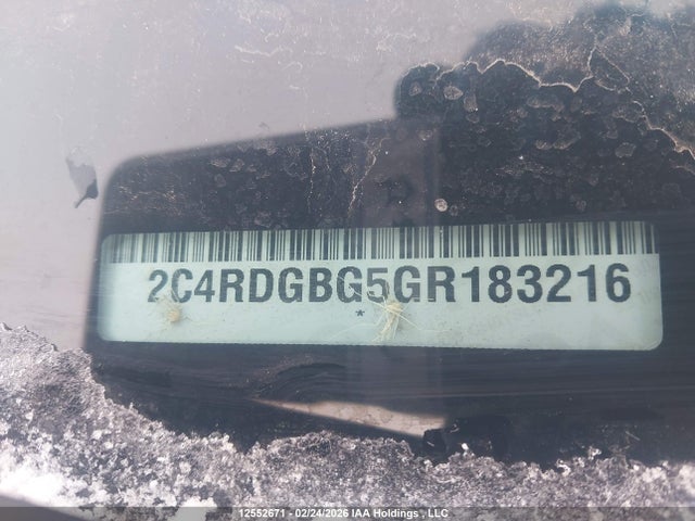 Aukcja sprzedaży 2016 Dodge Grand Caravan Se/sxt, vin: 2C4RDGBG5GR183216, numer aukcji: 12552671