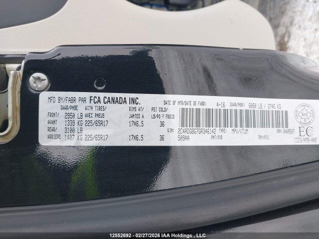 Продаж на аукціоні авто 2016 Dodge Grand Caravan Se/sxt, vin: 2C4RDGBG7GR346142, номер лоту: 12552692
