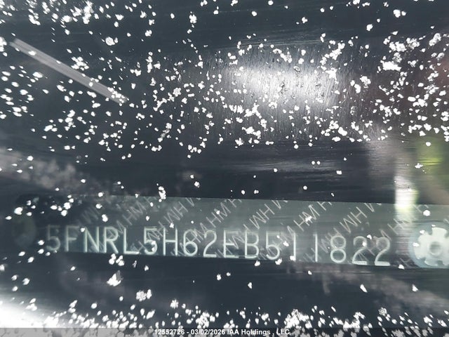 5FNRL5H62EB511822 Honda Odyssey Ex-l
