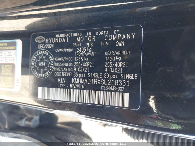 KMUMADTBXSU218331 Genesis Gv70 Select/advanced/sport Prestige