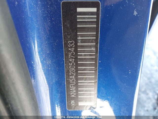 12552774 :رقم المزاد ، KNAFU5A23C5475433 vin ، 2012 Kia Forte5 2.0l Ex مزاد بيع