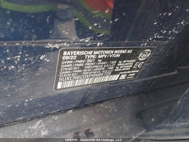 5UXCR6C0XP9N85725 BMW X5 Xdrive40i