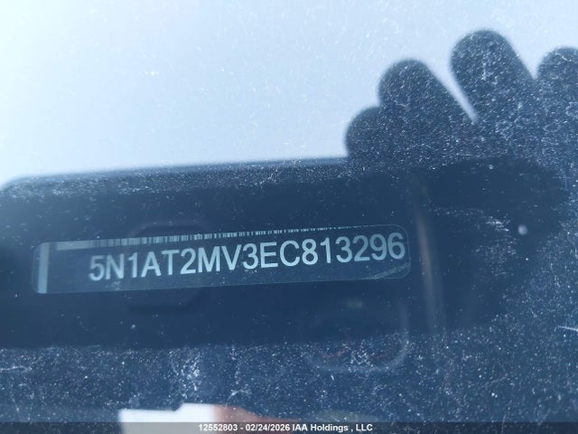 12552803 :رقم المزاد ، 5N1AT2MV3EC813296 vin ، 2014 Nissan Rogue مزاد بيع