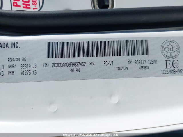 Chrysler 300 Limited 2015 2C3CCAAG0FH837457 Image 19