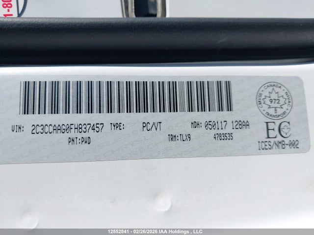 Chrysler 300 Limited 2015 2C3CCAAG0FH837457 Image 9