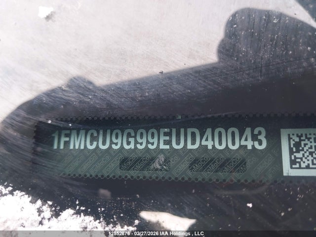 12552876 :رقم المزاد ، 1FMCU9G99EUD40043 vin ، 2014 Ford Escape Se مزاد بيع