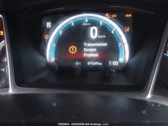 Продаж на аукціоні авто 2019 Honda Civic Touring, vin: 2HGFC1F9XKH101012, номер лоту: 12552924