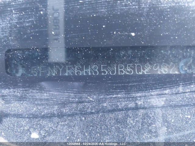 Продаж на аукціоні авто 2018 Honda Pilot Ex, vin: 5FNYF6H35JB502962, номер лоту: 12552944