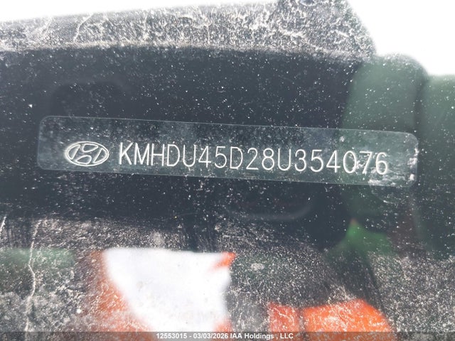Aukcja sprzedaży 2008 Hyundai Elantra Gl/gls/gls Sport/limited, vin: KMHDU45D28U354076, numer aukcji: 12553015