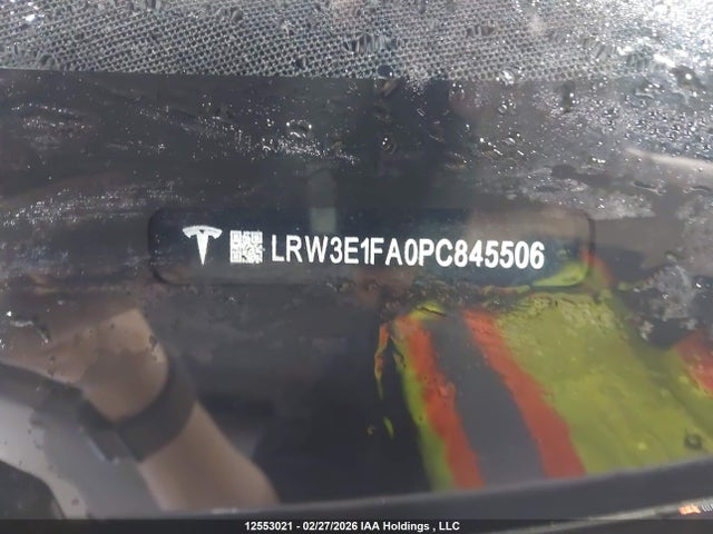 LRW3E1FA0PC845506 Tesla MODEL 3