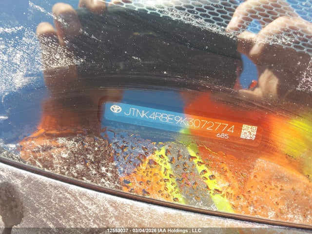 JTNK4RBE9K3072774 Toyota Corolla Se/xse