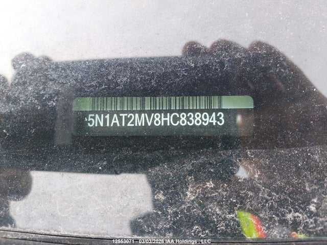 5N1AT2MV8HC838943 Nissan Rogue Sv/sl