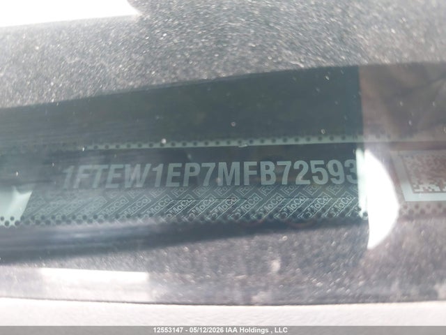 Продажа на аукционе авто 2021 Ford F-150 Lariat, vin: 1FTEW1EP7MFB72593, номер лота: 12553147