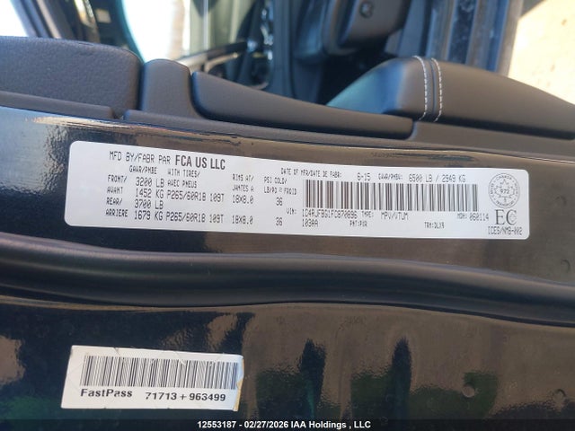 1C4RJFBG1FC870896 Jeep Grand Cherokee Limited