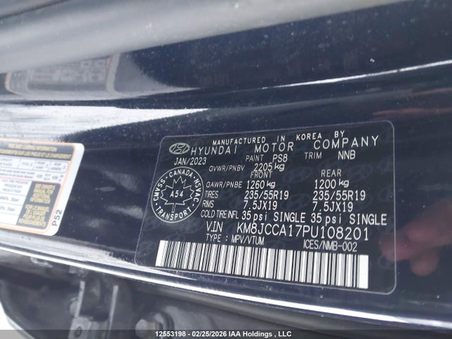 KM8JCCA17PU108201 Hyundai Tucson Luxury