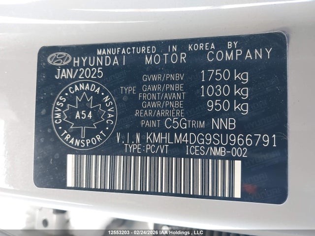 Продаж на аукціоні авто 2025 Hyundai Elantra Sel Sport, vin: KMHLM4DG9SU966791, номер лоту: 12553203