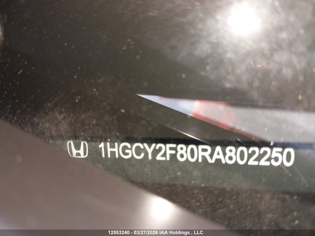 1HGCY2F80RA802250 Honda Accord Hybrid Touring