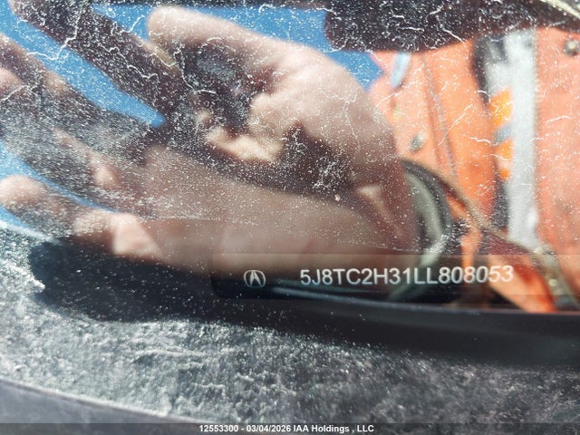 12553300 :رقم المزاد ، 5J8TC2H31LL808053 vin ، 2020 Acura Rdx Tech مزاد بيع