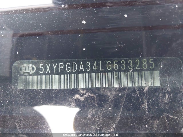 5XYPGDA34LG633285 KIA Sorento L/lx
