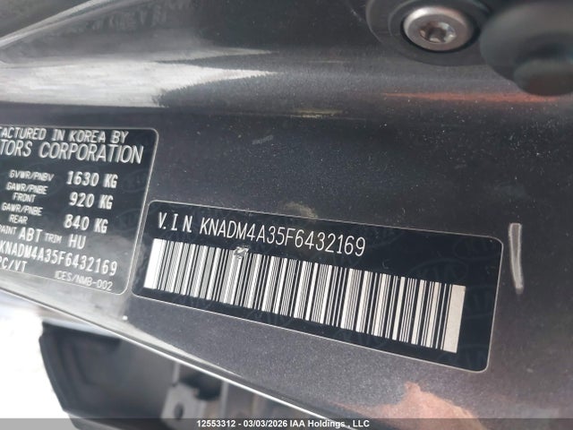 Aukcja sprzedaży 2015 Kia Rio Ex/ex+/lx/lx+/sx, vin: KNADM4A35F6432169, numer aukcji: 12553312