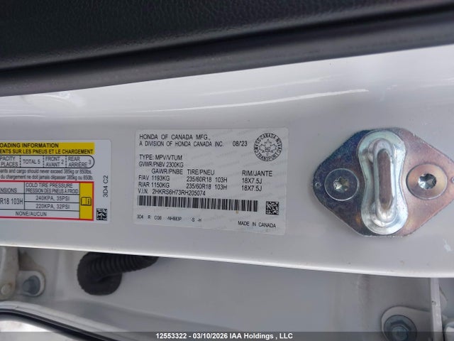 Продаж на аукціоні авто 2024 Honda Cr-v Exl, vin: 2HKRS6H73RH205074, номер лоту: 12553322