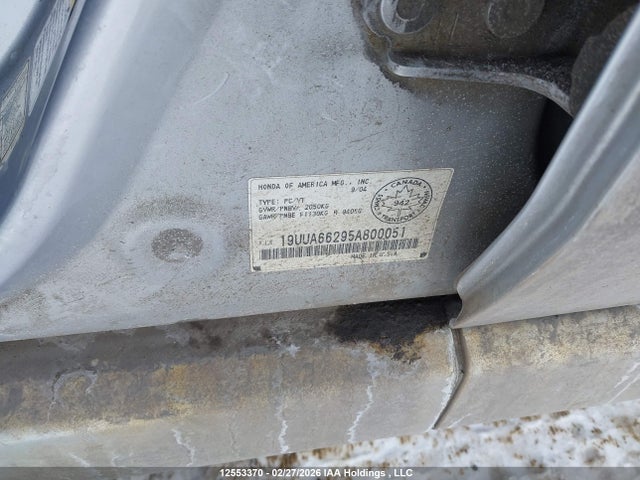 Продажа на аукционе авто 2005 Acura Tl, vin: 19UUA66295A800051, номер лота: 12553370