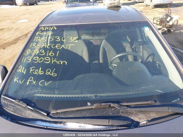Продаж на аукціоні авто 2013 Hyundai Accent Gls/se, vin: KMHCU5AE9DU073161, номер лоту: 12553438