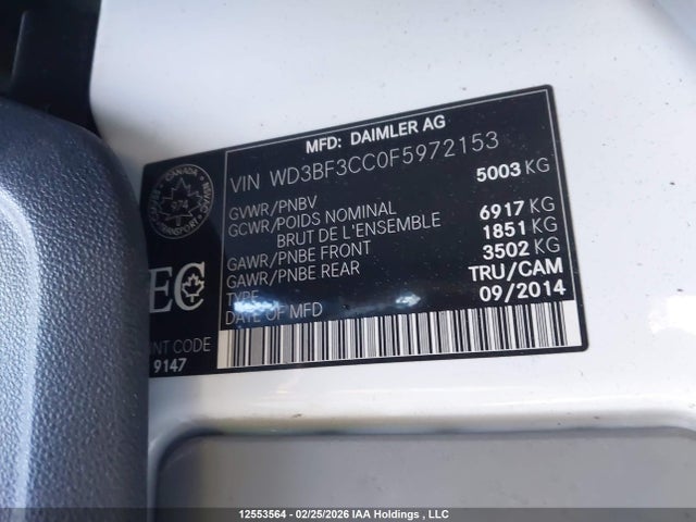 Mercedes-Benz Sprinter 3500 2015 WD3BF3CC0F5972153 Image 18