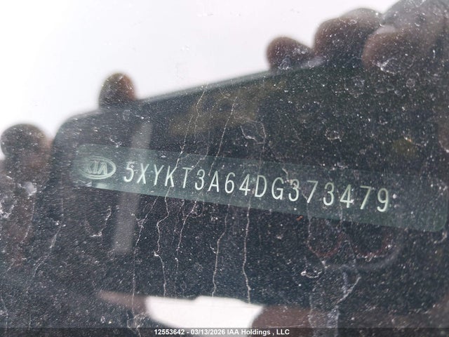 12553642 :رقم المزاد ، 5XYKT3A64DG373479 vin ، 2013 Kia Sorento Lx مزاد بيع