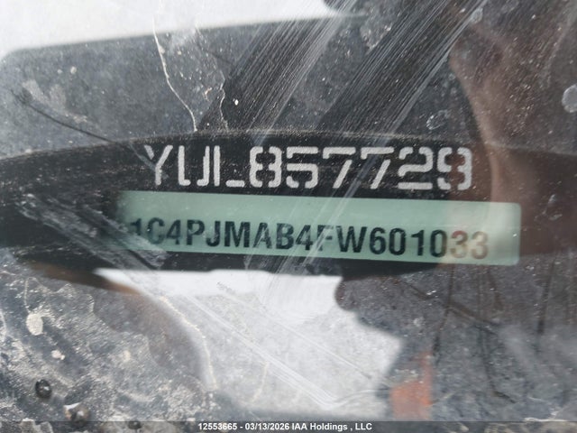 2015 Jeep Cherokee Sport მანქანა იყიდება აუქციონზე, vin: 1C4PJMAB4FW601033, აუქციონის ნომერი: 12553665