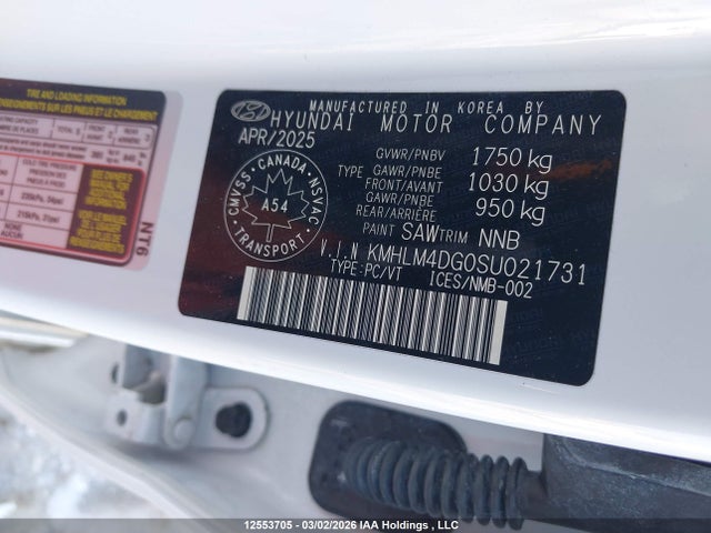 Aukcja sprzedaży 2025 Hyundai Elantra Sel Sport, vin: KMHLM4DG0SU021731, numer aukcji: 12553705