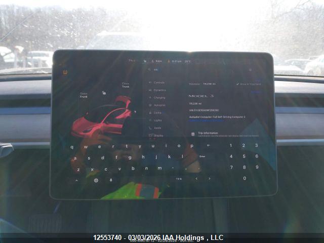 5YJ3E1EAXNF258380 Tesla MODEL 3