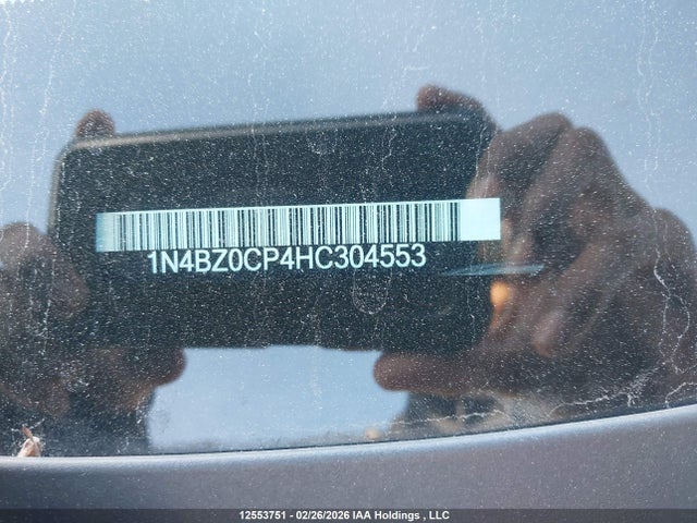 1N4BZ0CP4HC304553 Nissan Leaf S/sv/sl