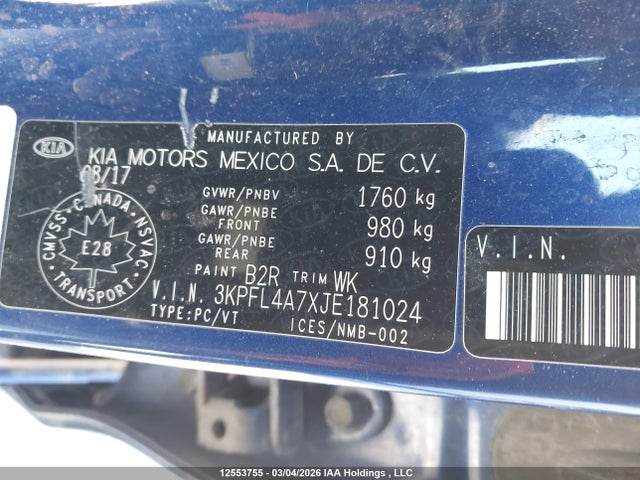 KIA Forte Lx/lx+ 2018 3KPFL4A7XJE181024 Image 9
