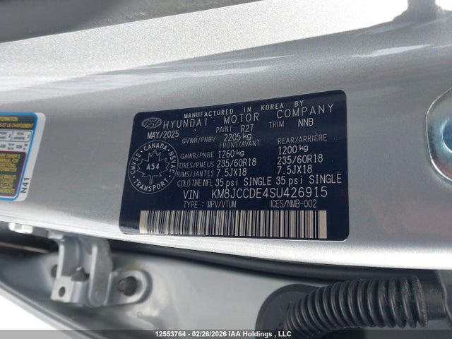 Hyundai Tucson N Line 2025 KM8JCCDE4SU426915 Image 9