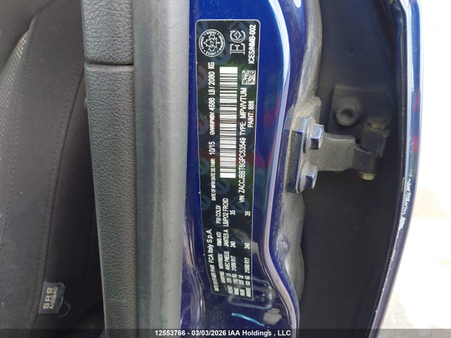 Продаж на аукціоні авто 2016 Jeep Renegade, vin: ZACCJBBT6GPC53549, номер лоту: 12553766