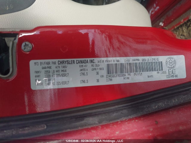 2C4RDGBG3FR559894 Dodge Grand Caravan Se
