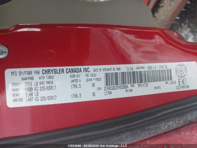2C4RDGBG3FR559894 Dodge Grand Caravan Se