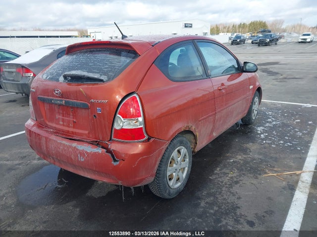 2009 Hyundai Accent Gl/gl Sport/l მანქანა იყიდება აუქციონზე, vin: KMHCN35CX9U107481, აუქციონის ნომერი: 12553890