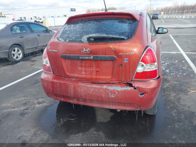 2009 Hyundai Accent Gl/gl Sport/l მანქანა იყიდება აუქციონზე, vin: KMHCN35CX9U107481, აუქციონის ნომერი: 12553890