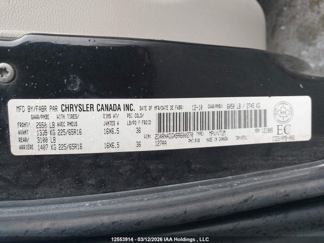 Aukcja sprzedaży 2011 Dodge Grand Caravan Express, vin: 2D4RN4DGXBR600270, numer aukcji: 12553914