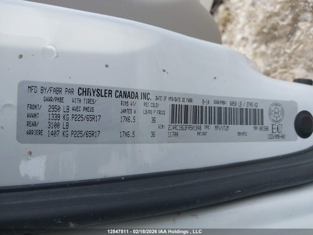 2C4RC1BG3FR501848 Chrysler Town &amp; Country Touring