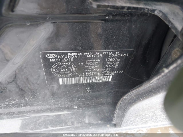 KMHDH4AH7GU554690 Hyundai Elantra Gls