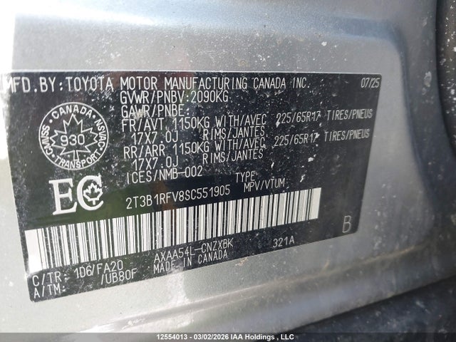 Toyota RAV4 LE 2025 2T3B1RFV8SC551905 Image 19