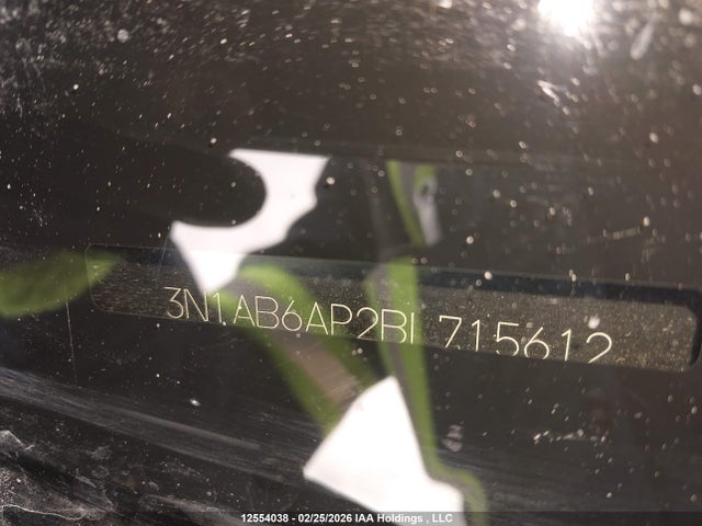 Продажа на аукционе авто 2011 Nissan Sentra 2.0, vin: 3N1AB6AP2BL715612, номер лота: 12554038