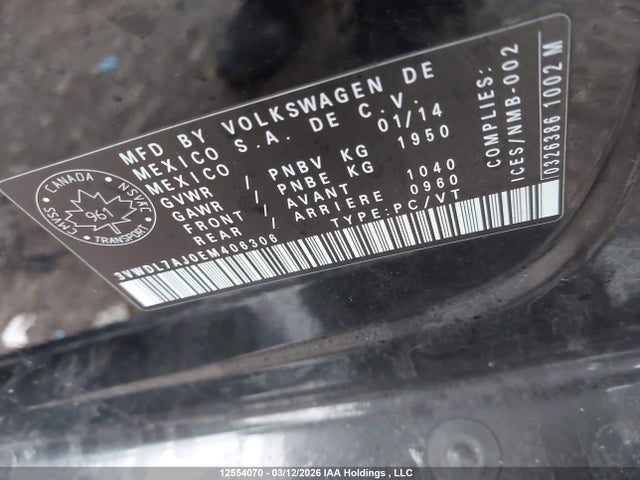 3VWDL7AJ0EM406306 Volkswagen Jetta 2.0 Tdi Comfortline/2.0 Tdi Highline/2.0 Tdi Trendline+