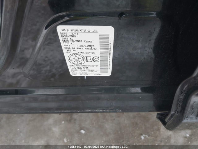 Auction sale of the 2011 Nissan Rogue Sv, vin: JN8AS5MV8BW292731, lot number: 12554142