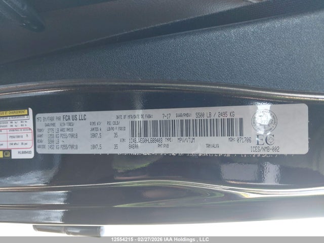 1C4BJWEG0HL689403 Jeep Wrangler Unlimited Sahara